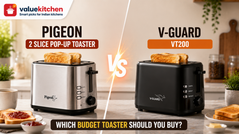Pigeon 2 Slice Pop-Up Toaster vs V-Guard Vt200