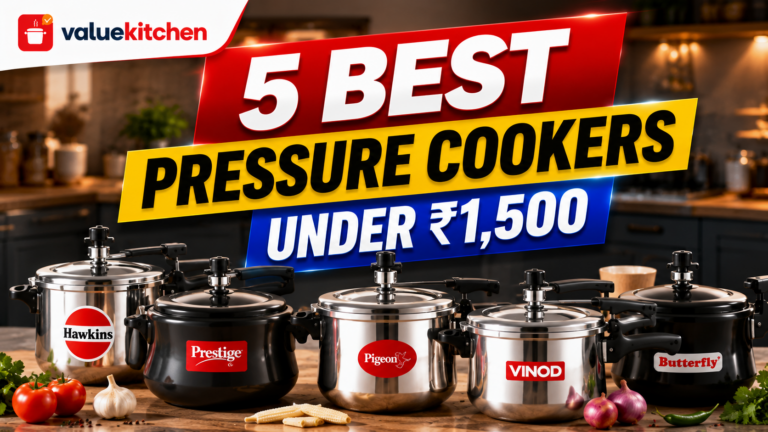 5 Best Pressure Cookers Under Rs. 1,500