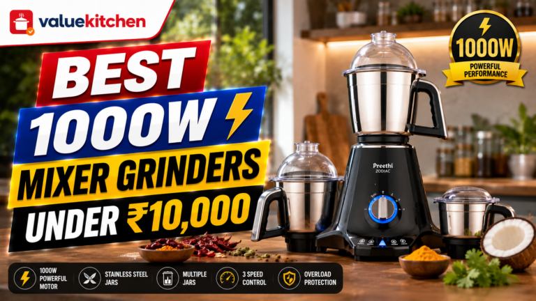 5 Best 1000W Mixer Grinders Under Rs. 10,000