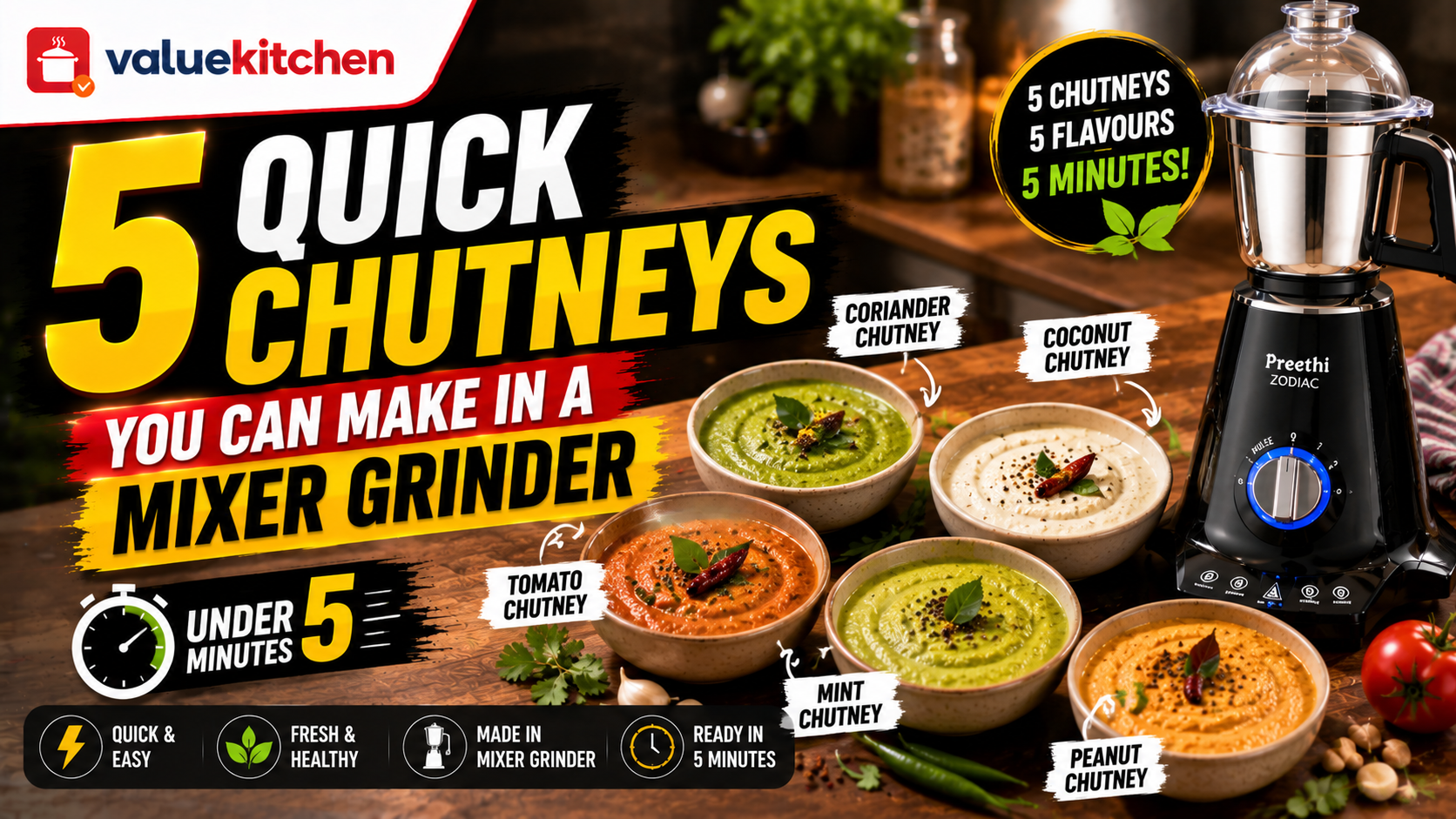 Indian chutneys mixer grinder