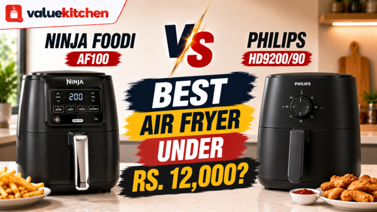 Ninja Air Fryer MAX PRO 6.2L vs Philips HD9200/90: Best Air Fryer Under Rs. 12,000 in India 2026?