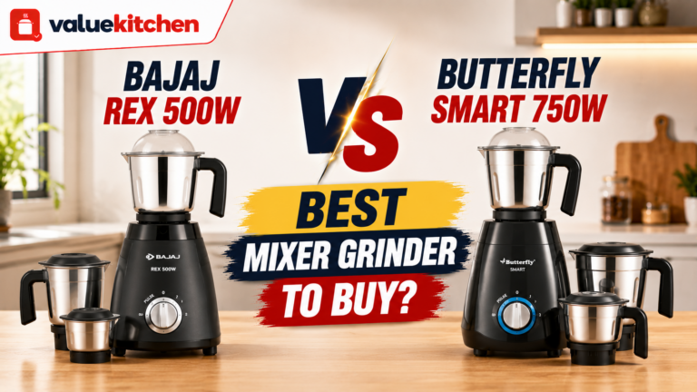 Bajaj Rex 500W vs Butterfly Smart 750W Mixer Grinder