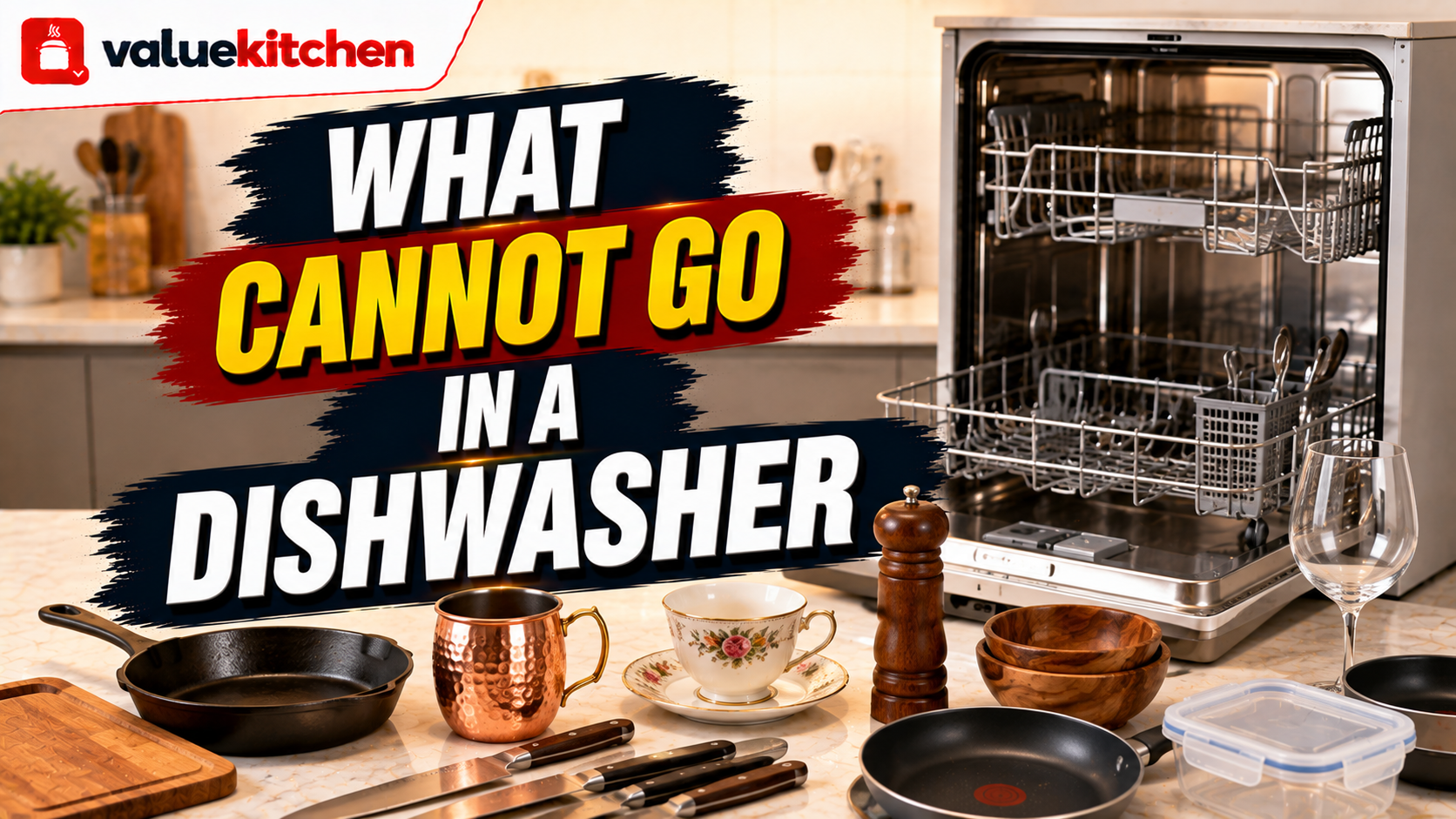 What Cannot Go in a Dishwasher